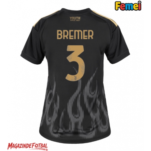 Juventus Gleison Bremer #3 Tricou Fotbal Replică 2026-27 Femei Treilea Juventus Gleison Bremer #3 Tricou Fotbal Replică 2026-27 Femei Treilea